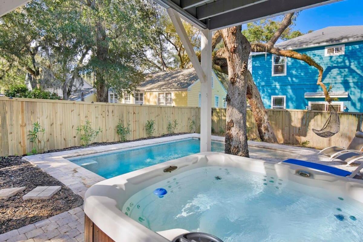 Downtown St Aug Home By Fountain Of Youth Pool Spa By Beach Add Golf Cart Сент Августин Екстериор снимка